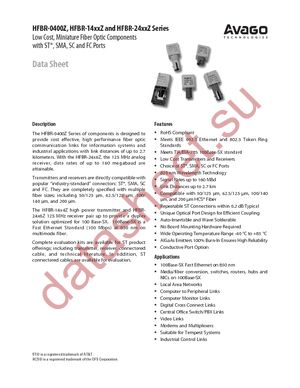 HFBR-1412TZ datasheet  